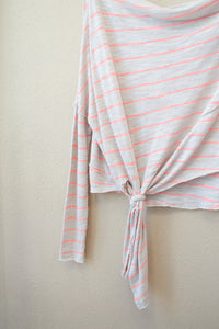 We the Free Size X-Small Striped Wide Neck Top