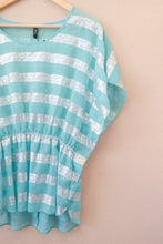 Load image into Gallery viewer, Kaylee Size Medium Striped Sheer Top
