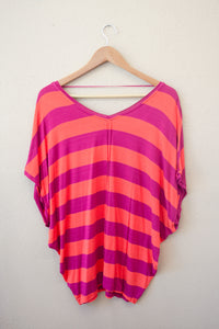 We the Free Size Small Striped Short Sleeve Top