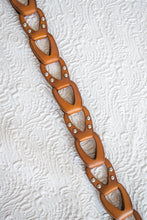 Load image into Gallery viewer, Brown Leather Studded Western Belt

