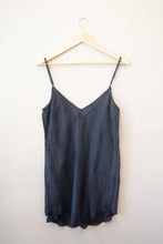 Load image into Gallery viewer, Free People Size Small Stitched Pattern Satin Tank Top
