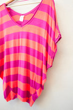 Load image into Gallery viewer, We the Free Size Small Striped Short Sleeve Top
