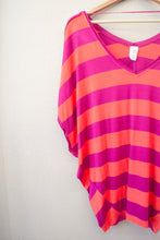 Load image into Gallery viewer, We the Free Size Small Striped Short Sleeve Top
