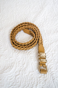 Free People Leather Braided Belt